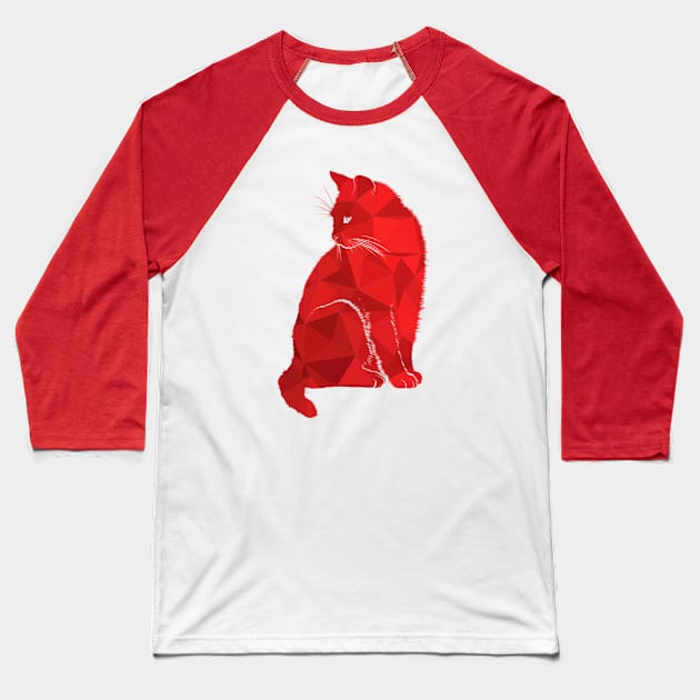 Amazing Red Cat Design - Furry Red Cute Cat Kitten Product Baseball T-Shirt by MinimalArts